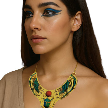 Cleopatra Ketting Groen Goud van Fiestas Guirca koop je bij Partywinkel