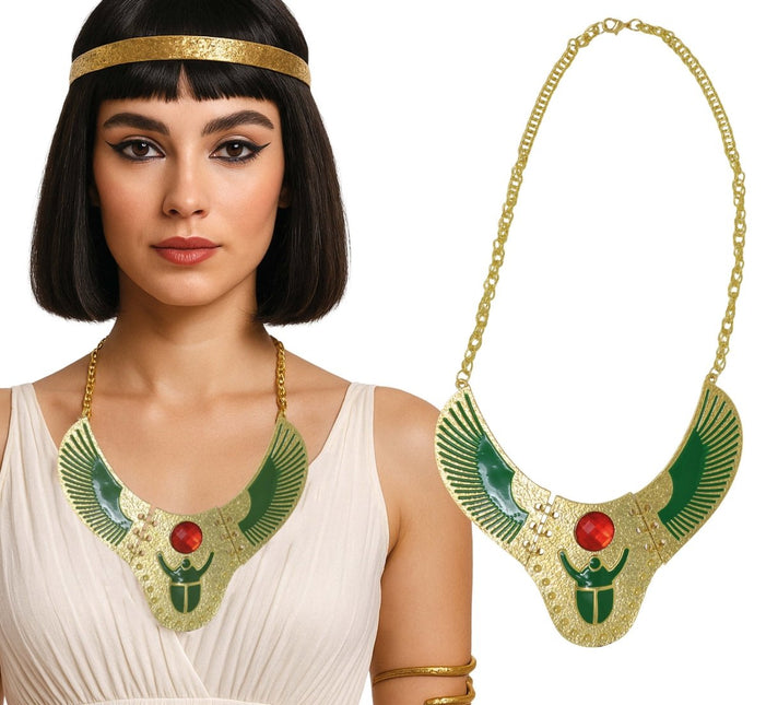Cleopatra Ketting Groen Goud van Fiestas Guirca koop je bij Partywinkel