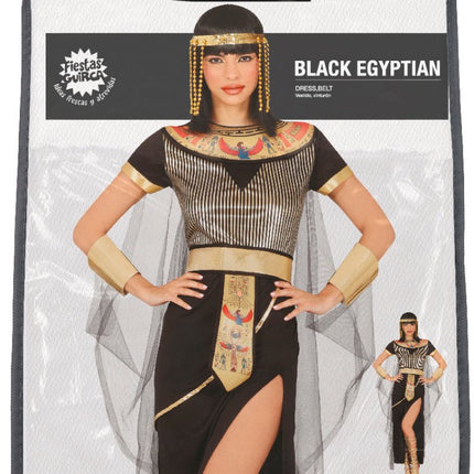 Cleopatra Kostuum Zwart Goud Dames van Fiestas Guirca koop je bij Partywinkel