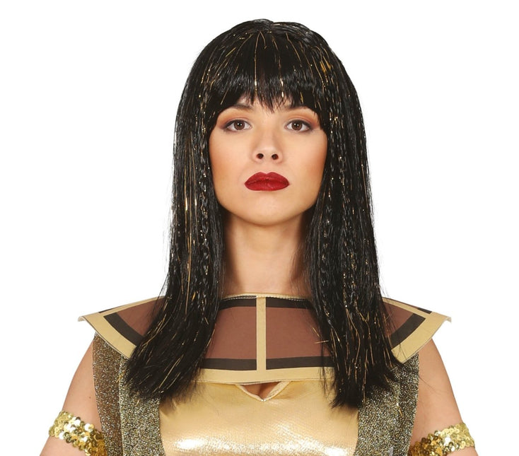 Cleopatra Pruik Zwart van Fiestas Guirca koop je bij Partywinkel