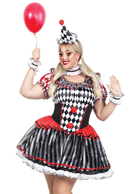 Clown Jurk Dames Harlelquin Leg Avenue van Leg Avenue koop je bij Partywinkel