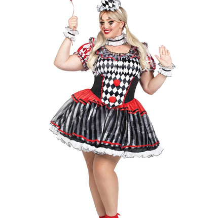 Clown Jurk Dames Harlelquin Leg Avenue van Leg Avenue koop je bij Partywinkel