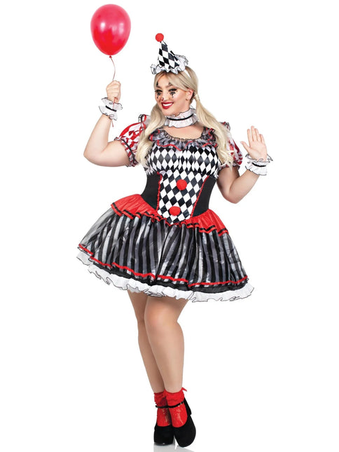 Clown Jurk Dames Harlelquin Leg Avenue van Leg Avenue koop je bij Partywinkel