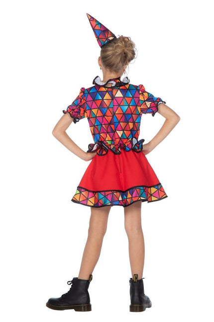 Clown Jurk Gekleurd Meisje van Wilbers & Wilbers koop je bij Partywinkel