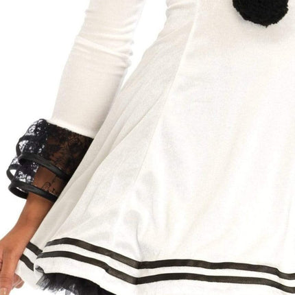 Clown Jurk Wit Zwart Dames Leg Avenue van Leg Avenue koop je bij Partywinkel