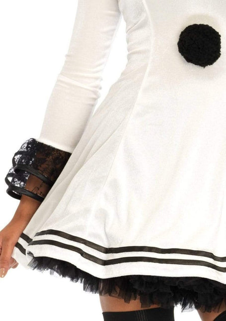 Clown Jurk Wit Zwart Dames Leg Avenue van Leg Avenue koop je bij Partywinkel