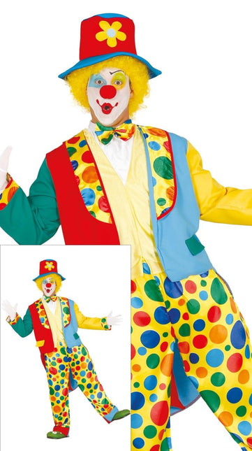 Clown Kostuum Heren Gekleurd van Fiestas Guirca koop je bij Partywinkel