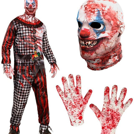 Clown Kostuum Rood Heren 4 delig van Widmann koop je bij Partywinkel