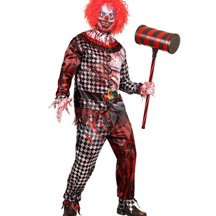 Clown Kostuum Rood Heren 4 delig van Widmann koop je bij Partywinkel