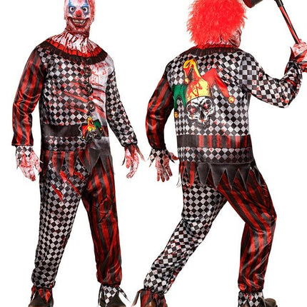 Clown Kostuum Rood Heren 4 delig van Widmann koop je bij Partywinkel