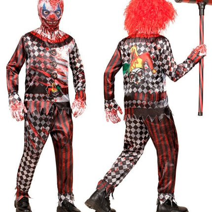 Clown Kostuum Rood Kind 4 delig van Widmann koop je bij Partywinkel