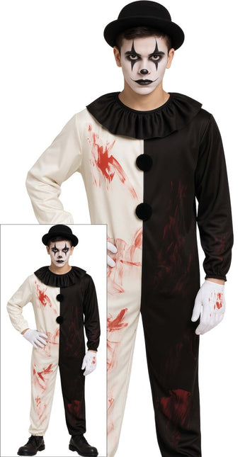 Clown Kostuum Zwart Wit Heren van Fiestas Guirca koop je bij Partywinkel