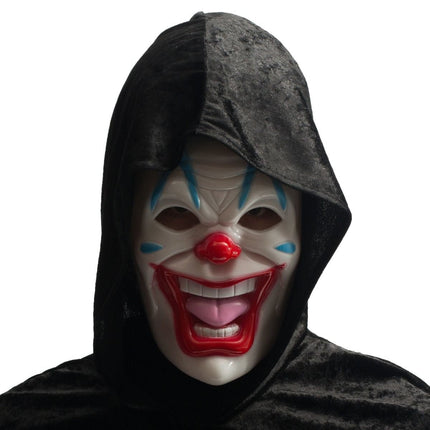 Clowns Masker Rood Blauw van Partychimp koop je bij Partywinkel