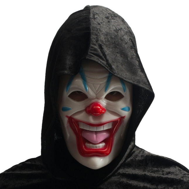 Clowns Masker Rood Blauw van Partychimp koop je bij Partywinkel