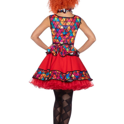 Clownspak Rood Dames 3 delig van Wilbers & Wilbers koop je bij Partywinkel