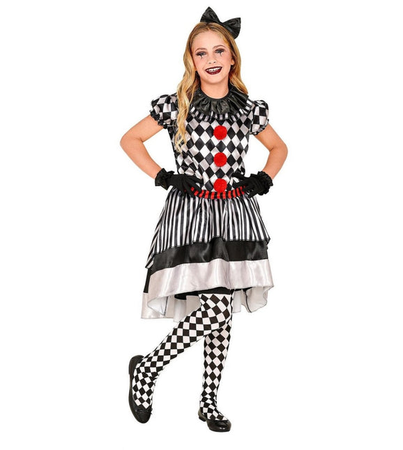Clownspak Zwart Wit Meisje van Widmann koop je bij Partywinkel