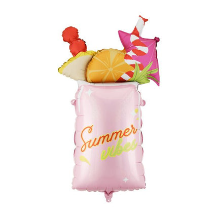 Cocktail Helium Ballon Summer Vibes 79cm Leeg van Partydeco koop je bij Partywinkel