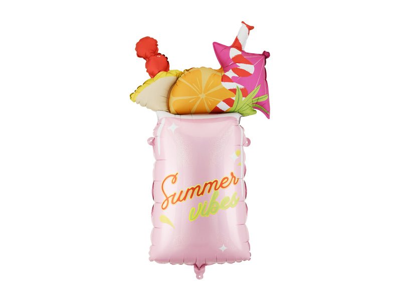 Cocktail Helium Ballon Summer Vibes 79cm Leeg van Partydeco koop je bij Partywinkel