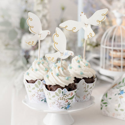 Cocktailprikkers Duif 14,5cm 6st van Partydeco koop je bij Partywinkel