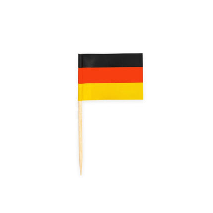Cocktailprikkers Duitsland 8cm 50st van WeFiesta koop je bij Partywinkel