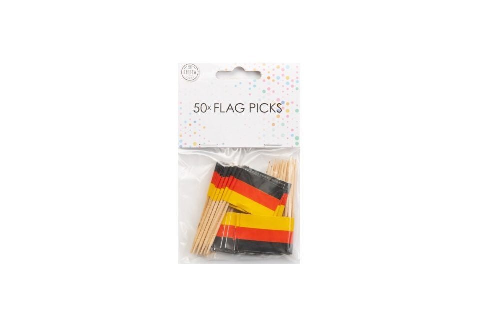 Cocktailprikkers Duitsland 8cm 50st van WeFiesta koop je bij Partywinkel