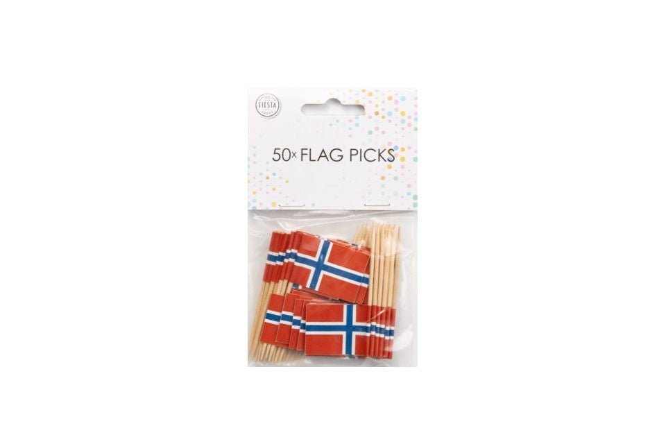 Cocktailprikkers Noorwegen 8cm 50st van WeFiesta koop je bij Partywinkel