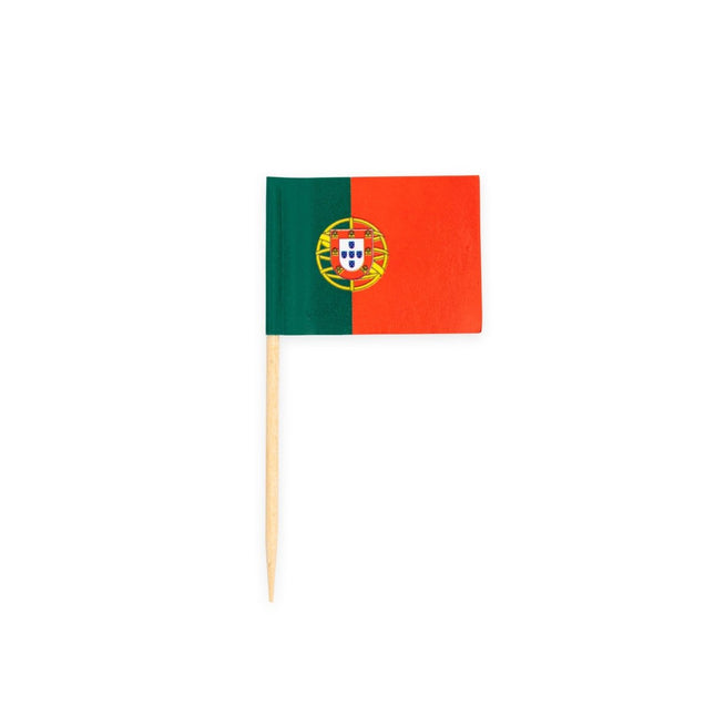 Cocktailprikkers Portugal 8cm 50st van WeFiesta koop je bij Partywinkel