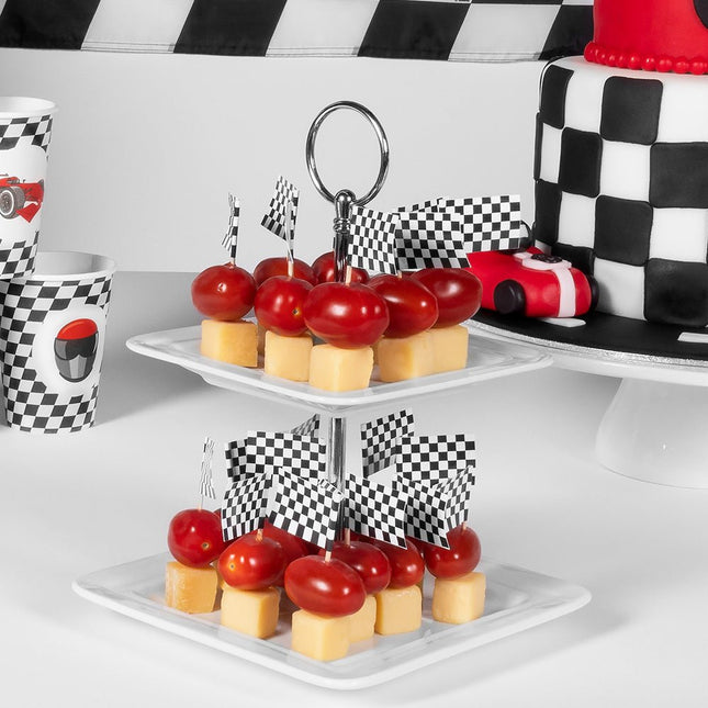 Cocktailprikkers Race 7cm 24st van Boland koop je bij Partywinkel