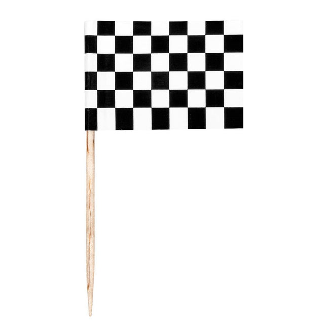 Cocktailprikkers Race 7cm 24st van Boland koop je bij Partywinkel