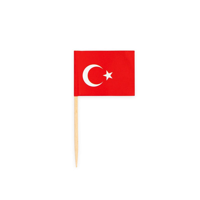 Cocktailprikkers Turkije 8cm 50st van WeFiesta koop je bij Partywinkel