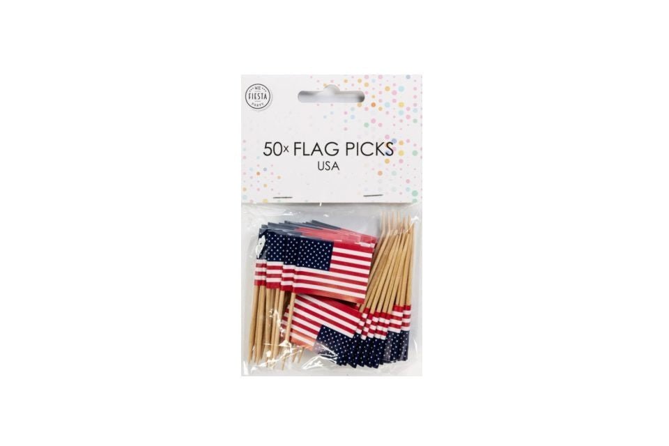 Cocktailprikkers Usa 8cm 50st van WeFiesta koop je bij Partywinkel