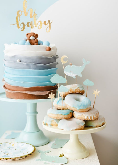 Cocktailprikkers Walvis 7st van Partydeco koop je bij Partywinkel