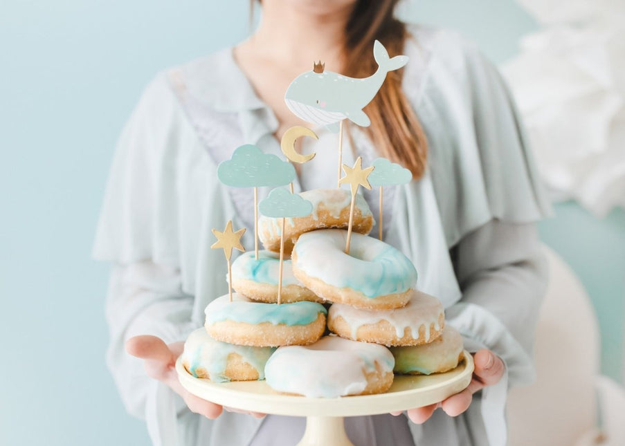 Cocktailprikkers Walvis 7st van Partydeco koop je bij Partywinkel