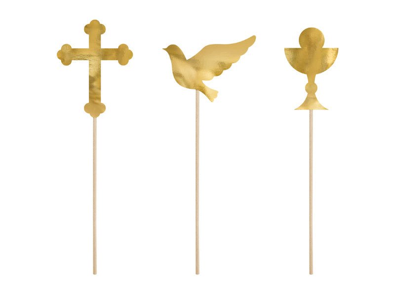 Communie Caketopper 31,5cm 6st van Partydeco koop je bij Partywinkel