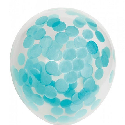 Confetti Ballonnen Lichtblauw 30cm 6st van WeFiesta koop je bij Partywinkel