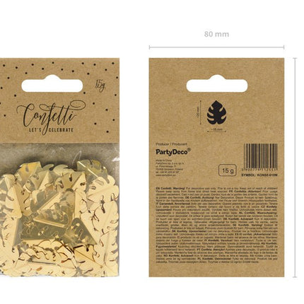 Confetti Blad Goud van Partydeco koop je bij Partywinkel