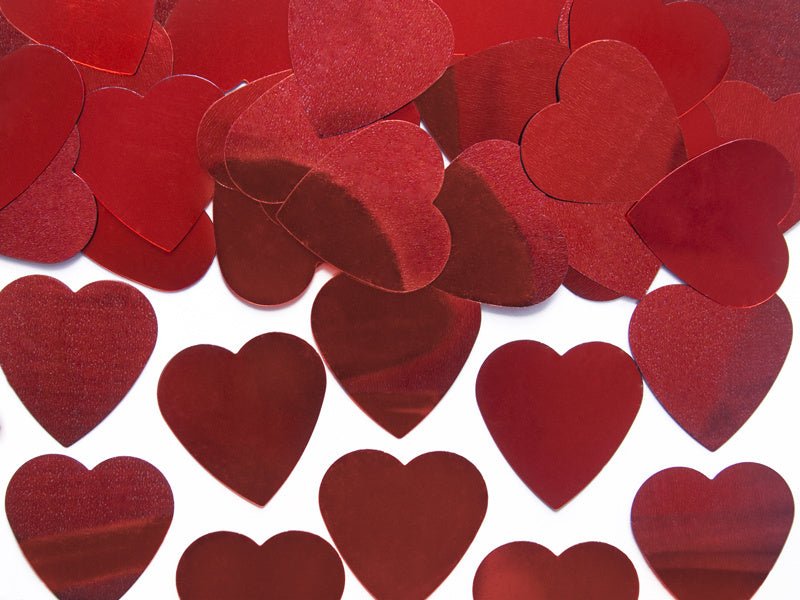 Confetti Hartjes Rood 25mm van Partydeco koop je bij Partywinkel