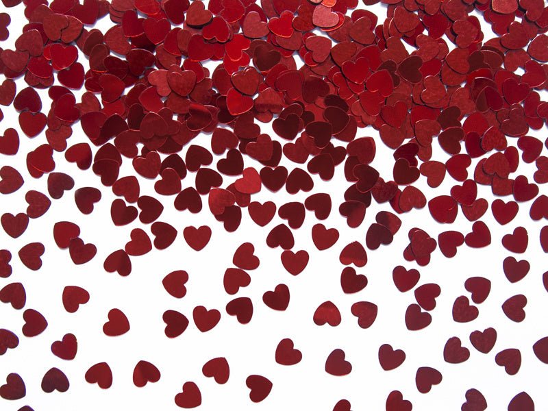 Confetti Hartjes Rood 5mm van Partydeco koop je bij Partywinkel