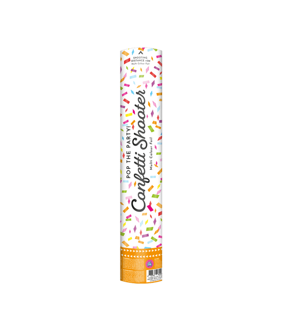 Confetti kanon 40 cm - Meerkleurig folie van Paper Dreams koop je bij Partywinkel