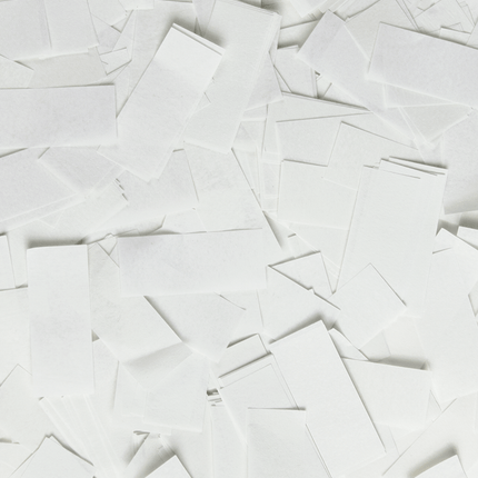 Confetti kanon 40 cm - Wit papier van Paper Dreams koop je bij Partywinkel