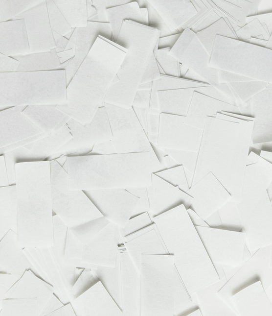 Confetti kanon 40 cm - Wit papier van Paper Dreams koop je bij Partywinkel