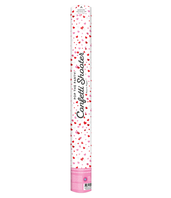 Confetti kanon 60 cm - Papieren hartjes van Paper Dreams koop je bij Partywinkel