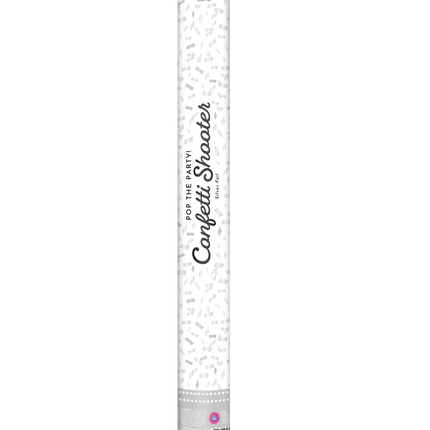 Confetti kanon 60 cm - Zilver folie van Paper Dreams koop je bij Partywinkel