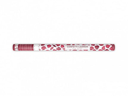 Confetti Kanon Bordeaux Rode Rozenblaadjes 80cm van Partydeco koop je bij Partywinkel