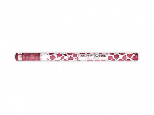 Confetti Kanon Bordeaux Rode Rozenblaadjes 80cm van Partydeco koop je bij Partywinkel