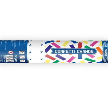 Confetti Kanon Gekleurd Papier 20 cm van Partydeco koop je bij Partywinkel