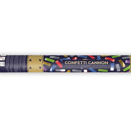 Confetti Kanon Gekleurde Mix 40cm van Partydeco koop je bij Partywinkel