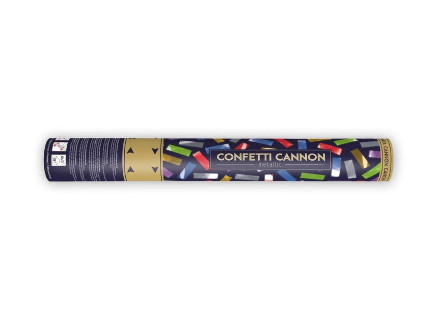 Confetti Kanon Gekleurde Mix 40cm van Partydeco koop je bij Partywinkel