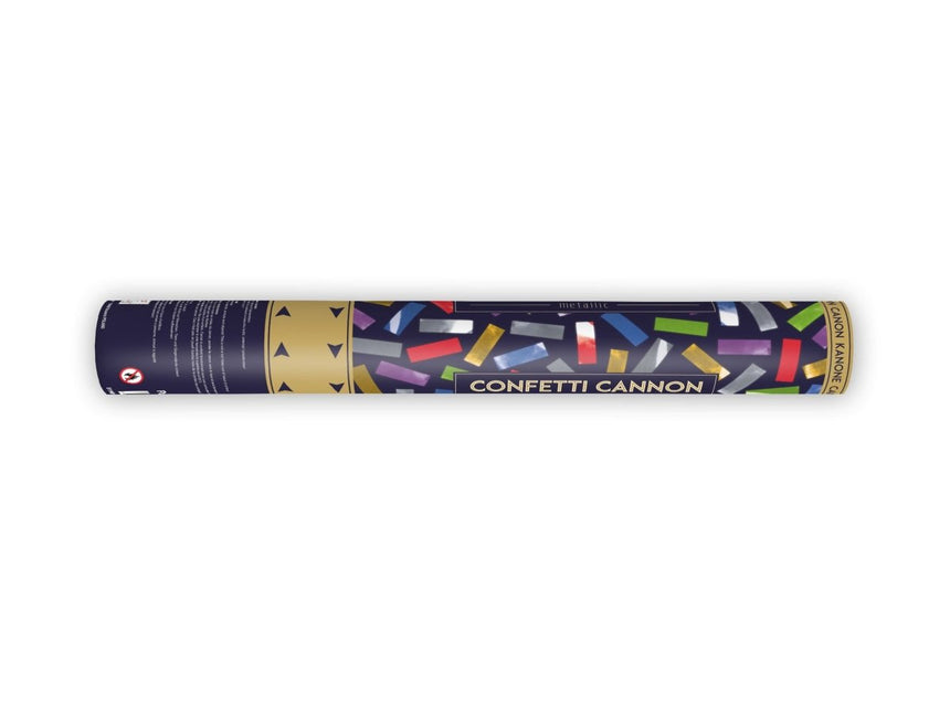 Confetti Kanon Gekleurde Mix 40cm van Partydeco koop je bij Partywinkel
