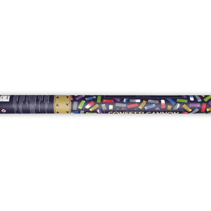 Confetti Kanon Gekleurde Mix 60cm van Partydeco koop je bij Partywinkel